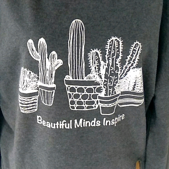 VTG BEAUTIFUL  MINDS INSPIRE SWEATSHIRT XL - Picture 2 of 4
